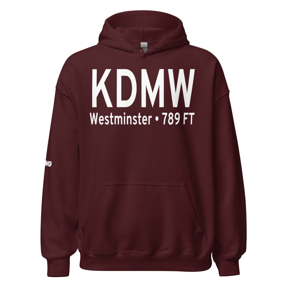 Carroll County Regional Jack B Poage Field (KDMW) ICAO Hoodie Sweatshirt 