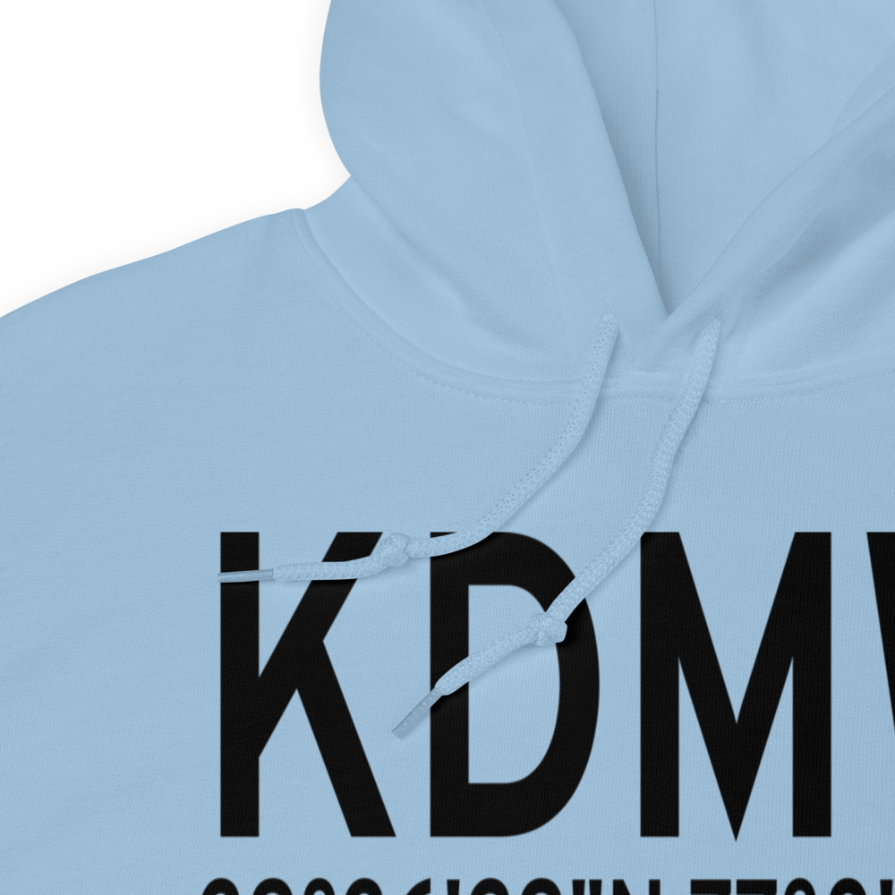 Carroll County Regional Jack B Poage Field (KDMW) ICAO Hoodie Sweatshirt 