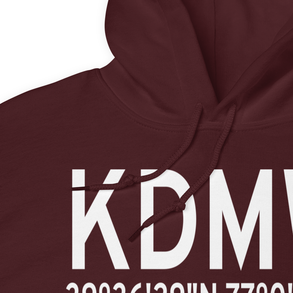 Carroll County Regional Jack B Poage Field (KDMW) ICAO Hoodie Sweatshirt 