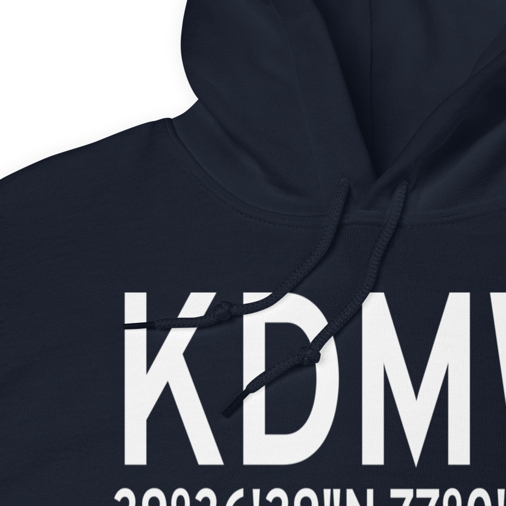 Carroll County Regional Jack B Poage Field (KDMW) ICAO Hoodie Sweatshirt 