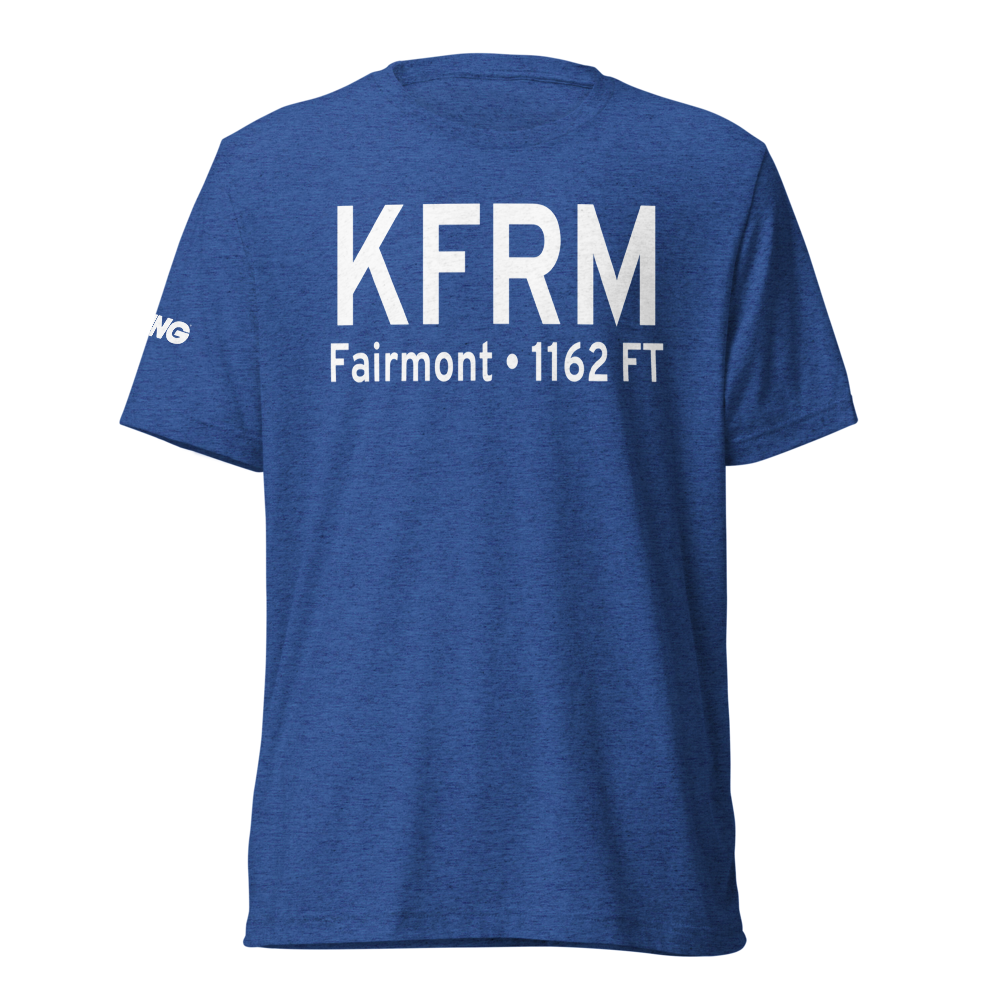 Fairmont Municipal Airport (KFRM) ICAO Tri-blend T-Shirt 