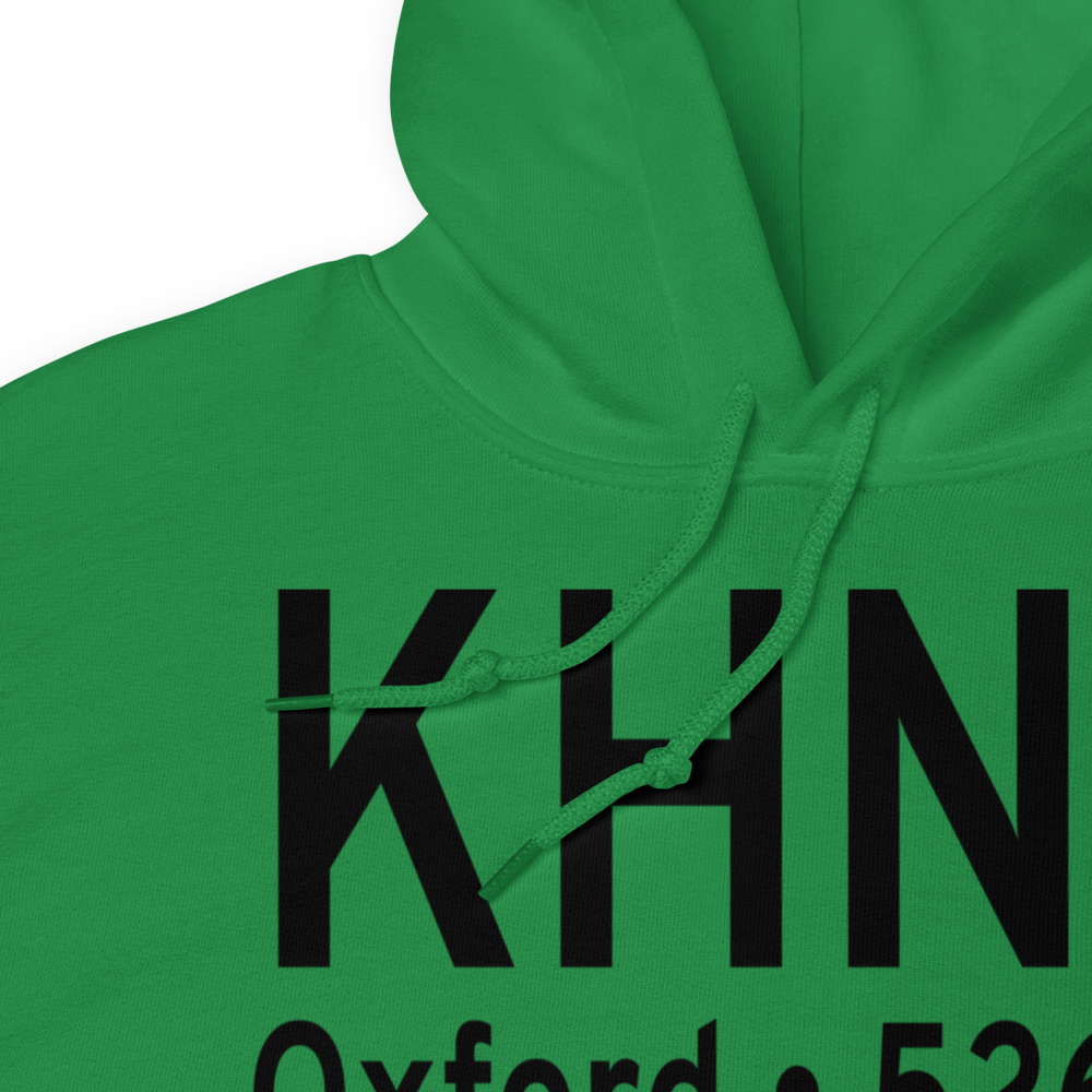 Henderson Oxford Airport (KHNZ) ICAO Hoodie Sweatshirt 