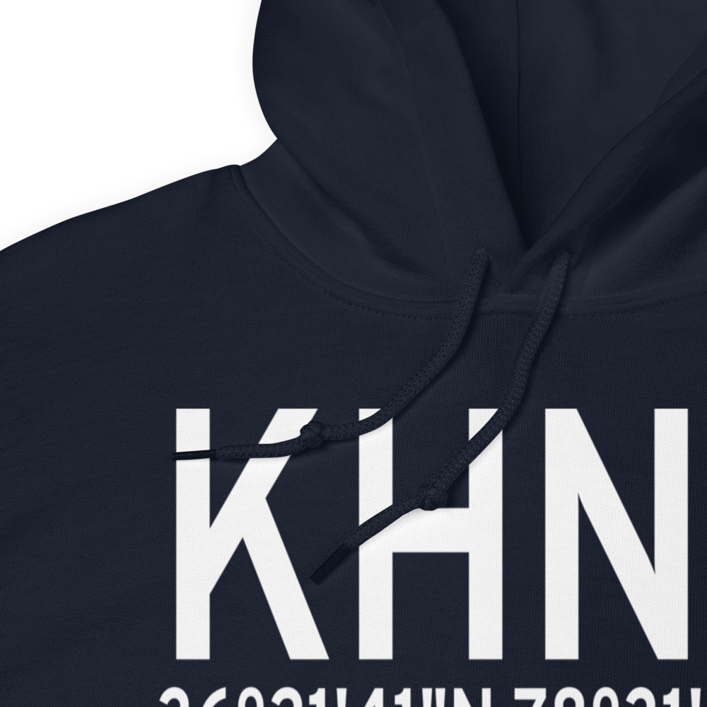 Henderson Oxford Airport (KHNZ) ICAO Hoodie Sweatshirt 