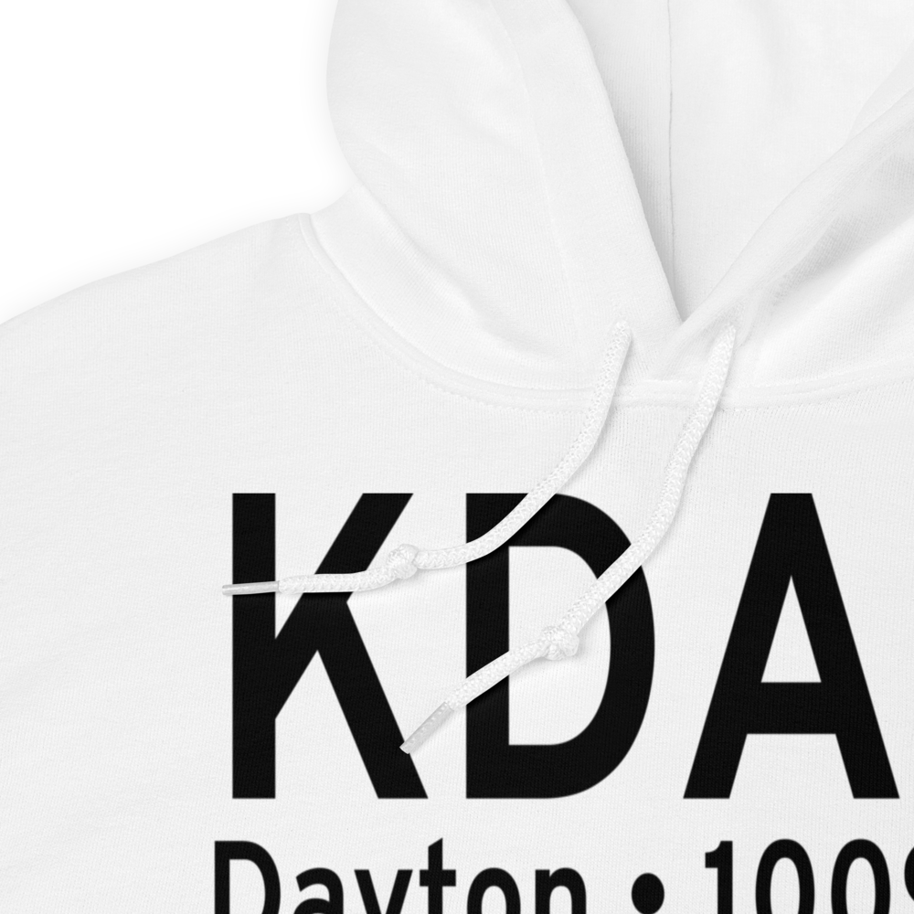 James M Cox Dayton International Airport (KDAY) ICAO Hoodie Sweatshirt 