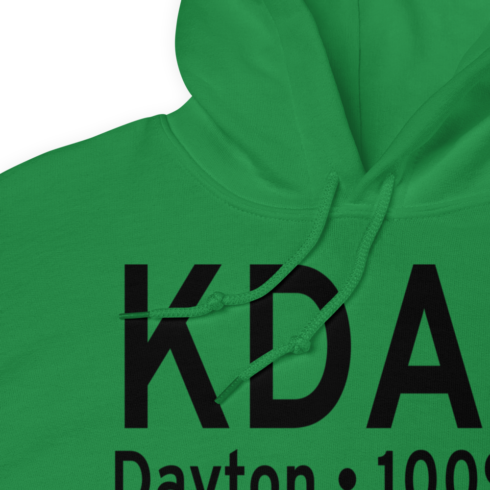 James M Cox Dayton International Airport (KDAY) ICAO Hoodie Sweatshirt 