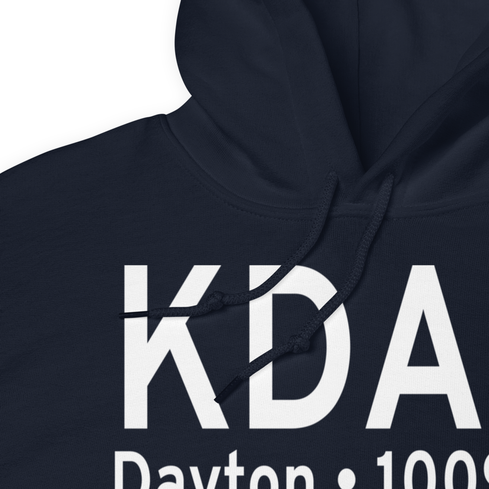 James M Cox Dayton International Airport (KDAY) ICAO Hoodie Sweatshirt 