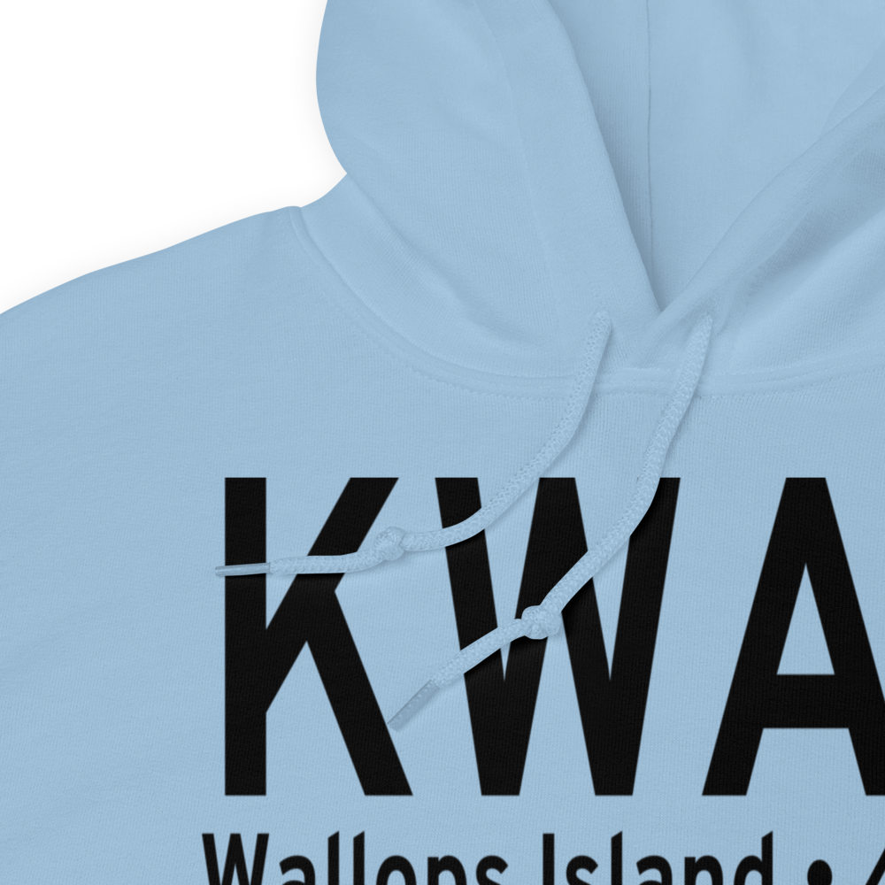 Wallops Flight Facility Airport (KWAL) ICAO Hoodie Sweatshirt 