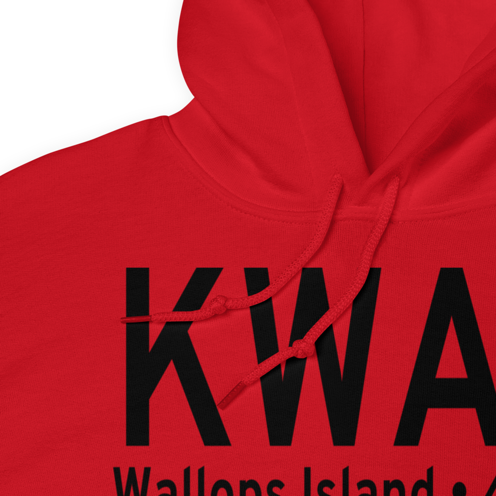 Wallops Flight Facility Airport (KWAL) ICAO Hoodie Sweatshirt 
