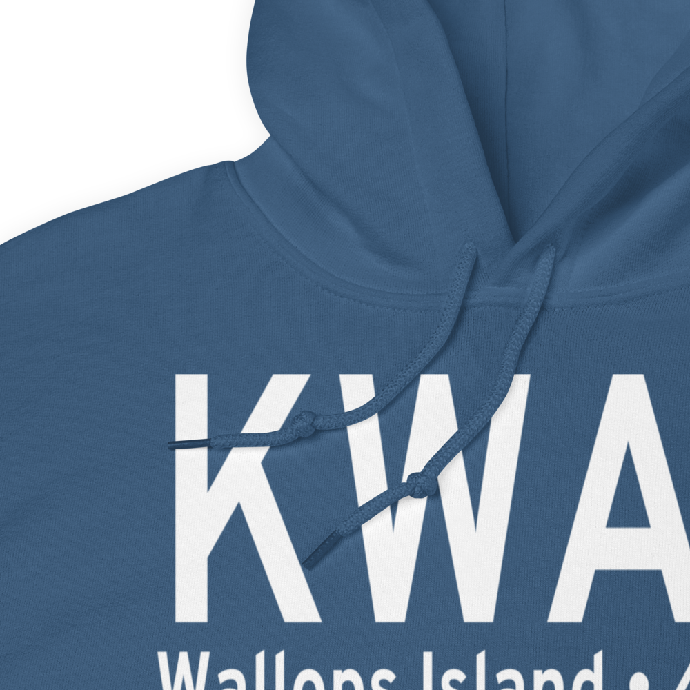 Wallops Flight Facility Airport (KWAL) ICAO Hoodie Sweatshirt 