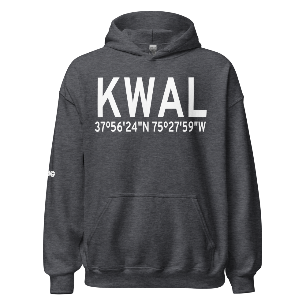 Wallops Flight Facility Airport (KWAL) ICAO Hoodie Sweatshirt 
