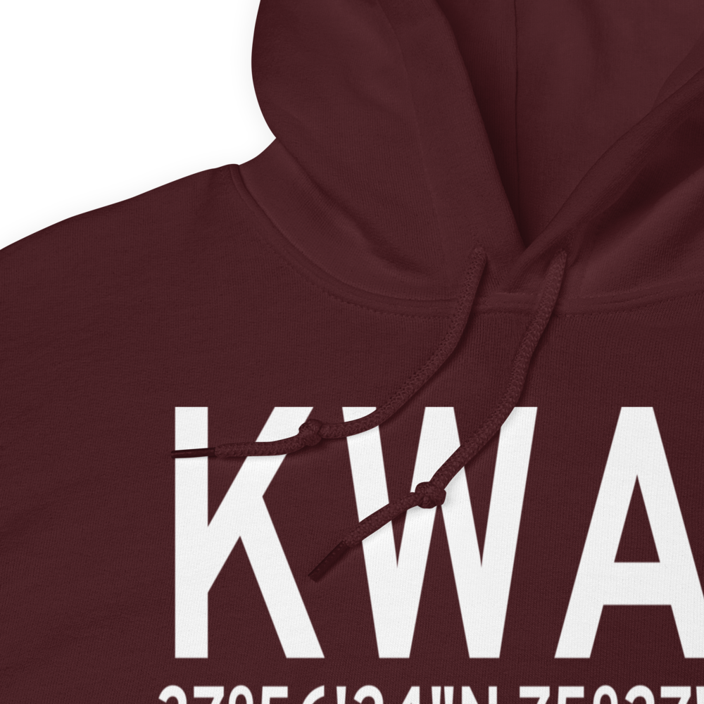 Wallops Flight Facility Airport (KWAL) ICAO Hoodie Sweatshirt 