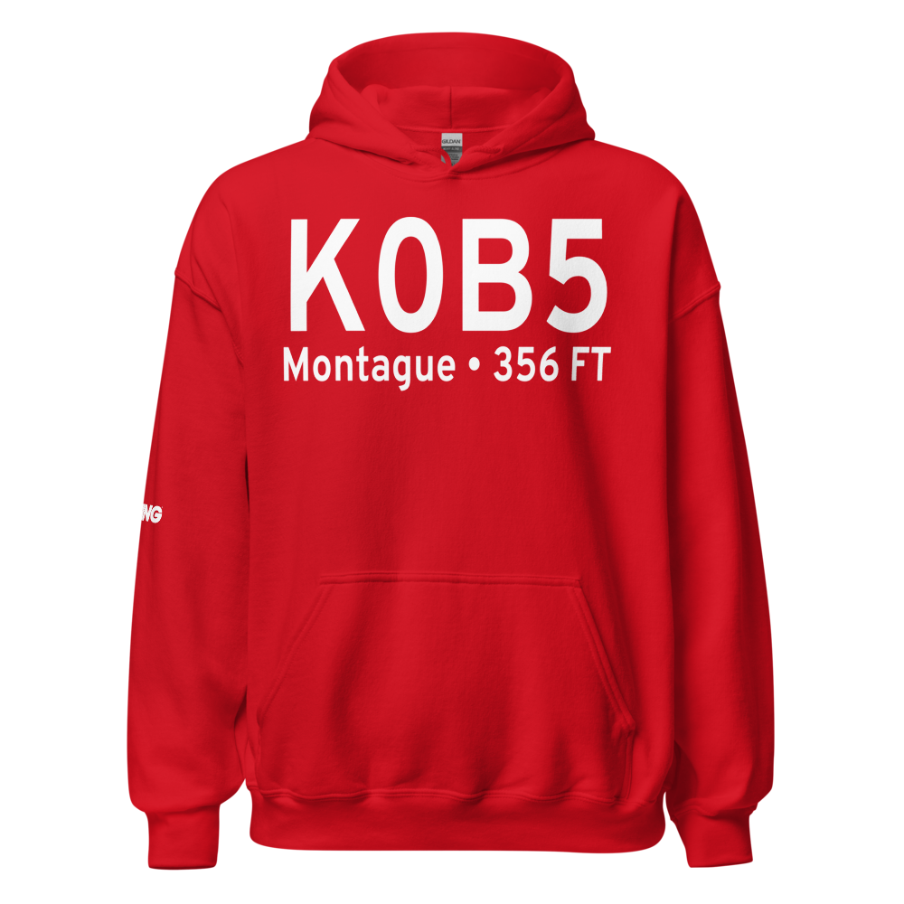 Turners Falls Airport (K0B5) ICAO Hoodie Sweatshirt 
