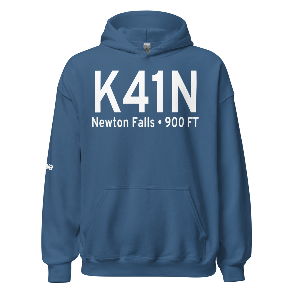 Braceville Airport (K41N) ICAO Hoodie Sweatshirt 