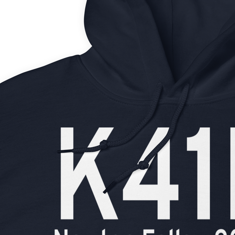 Braceville Airport (K41N) ICAO Hoodie Sweatshirt 