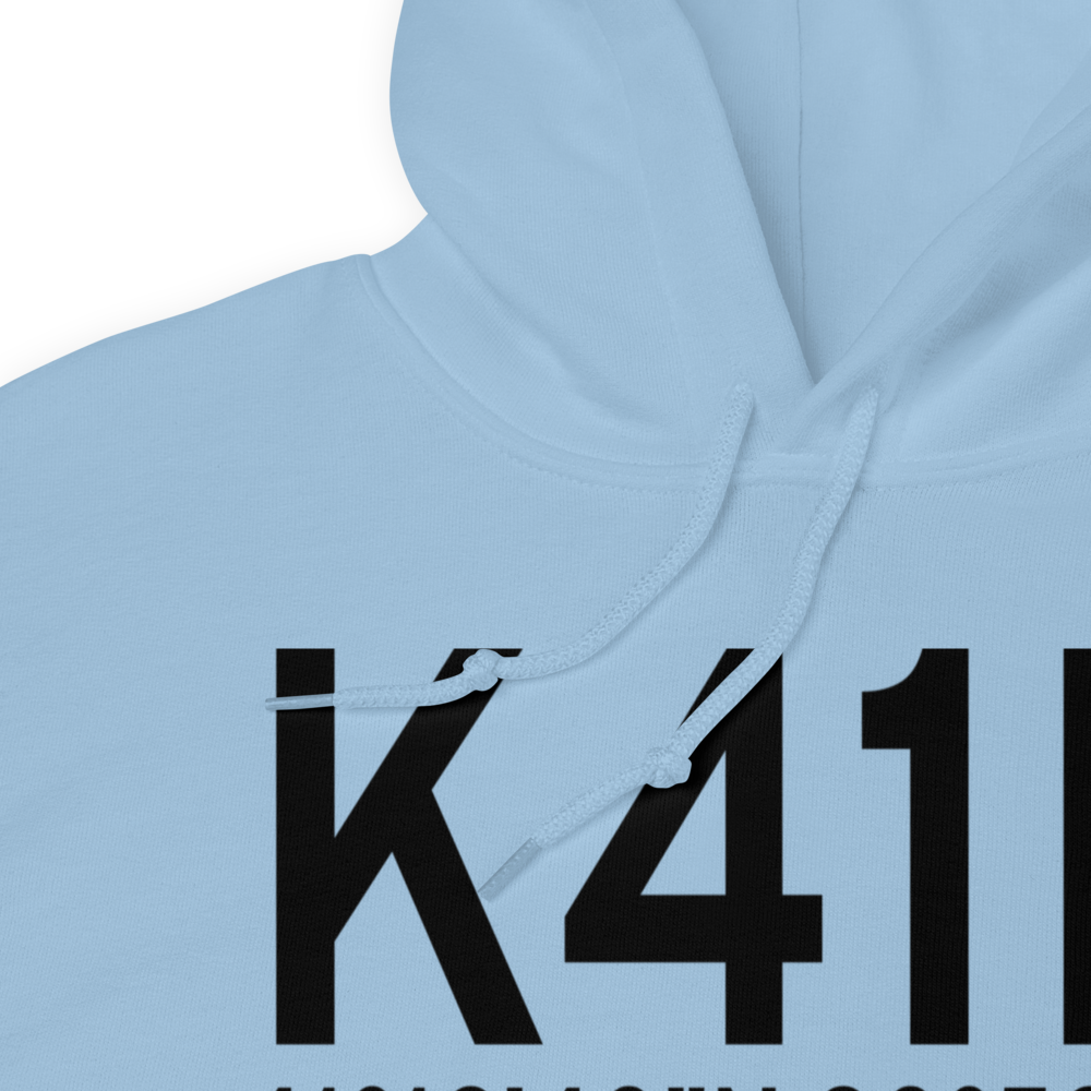 Braceville Airport (K41N) ICAO Hoodie Sweatshirt 