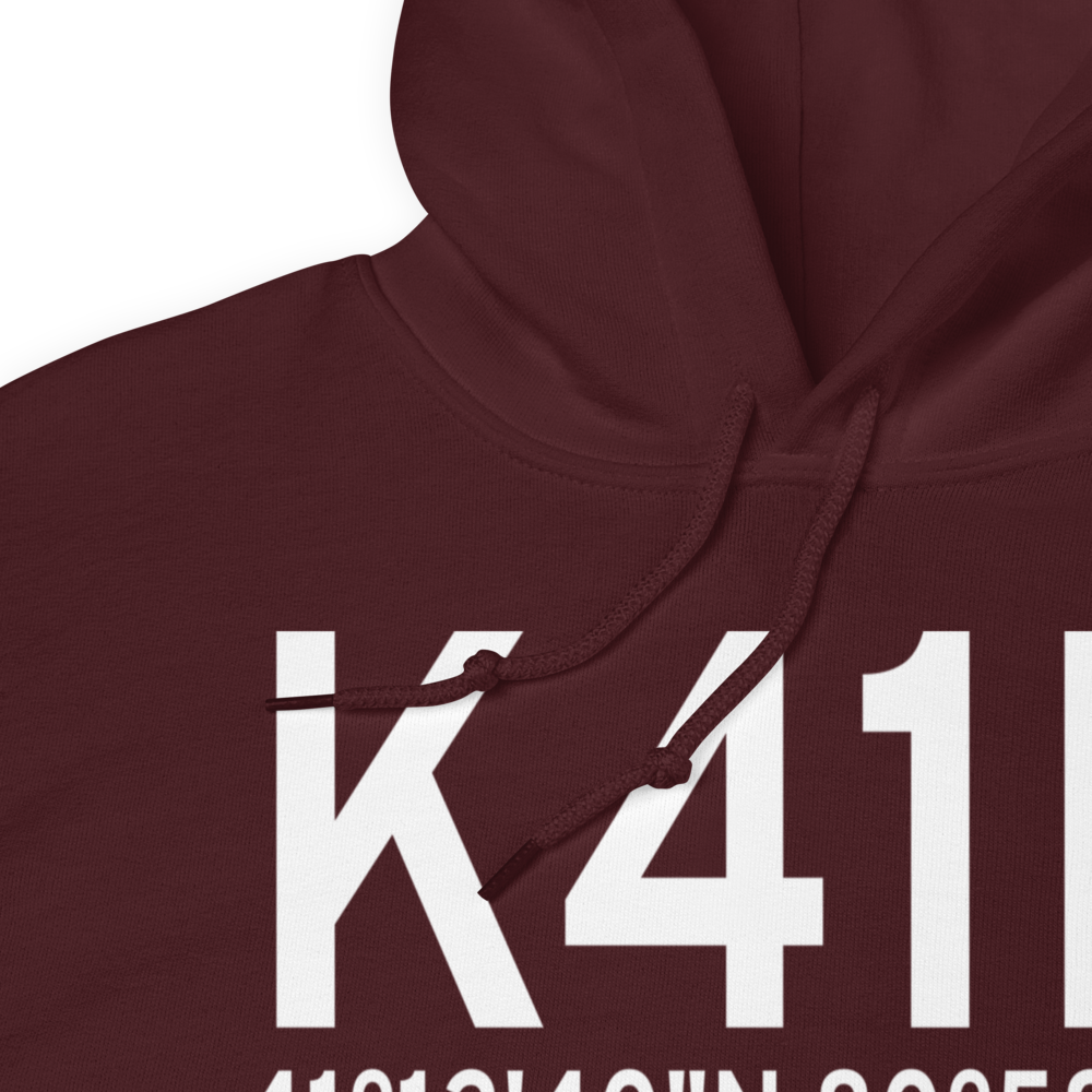 Braceville Airport (K41N) ICAO Hoodie Sweatshirt 