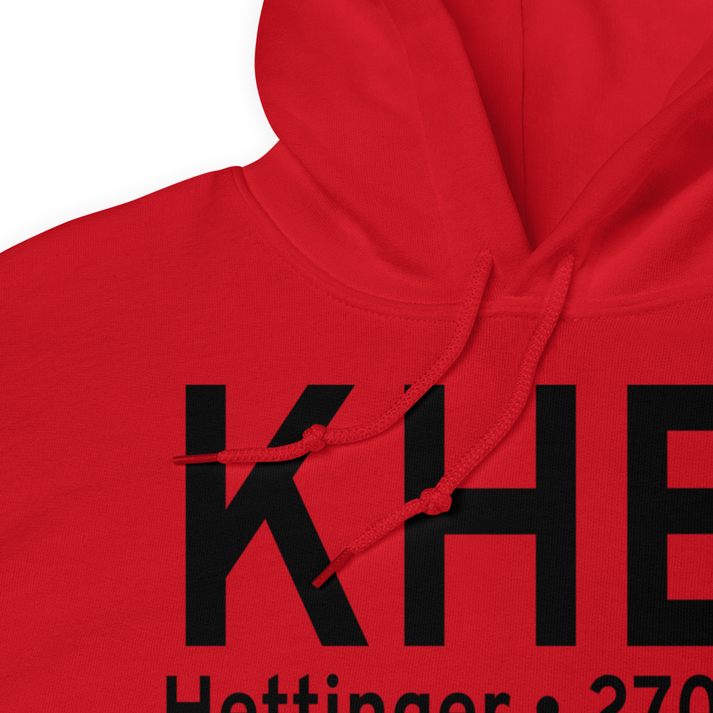 Hettinger Municipal Airport (KHEI) ICAO Hoodie Sweatshirt 