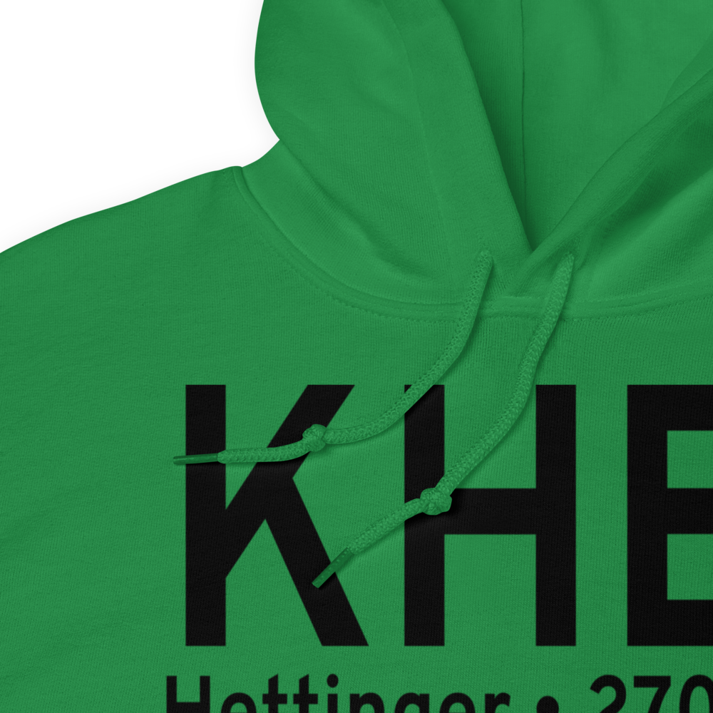 Hettinger Municipal Airport (KHEI) ICAO Hoodie Sweatshirt 
