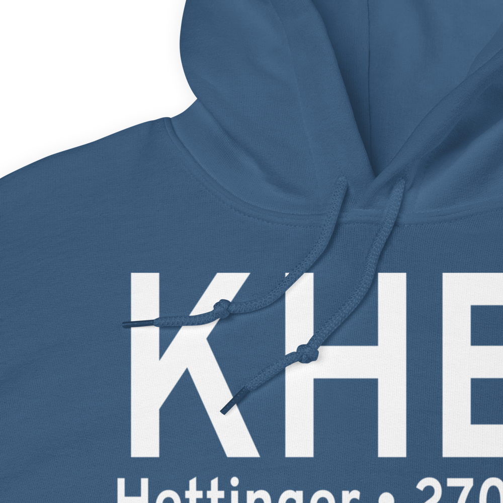 Hettinger Municipal Airport (KHEI) ICAO Hoodie Sweatshirt 
