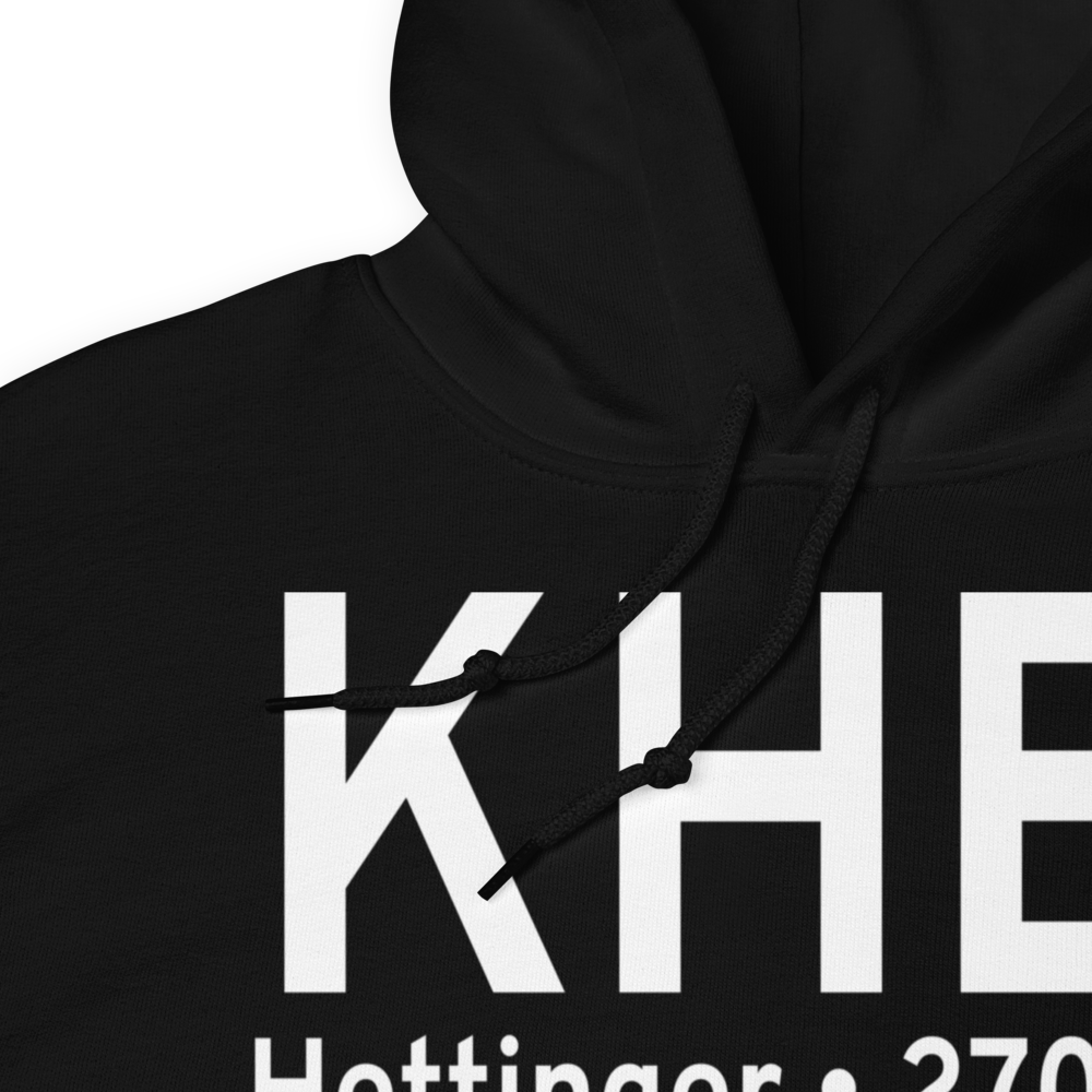 Hettinger Municipal Airport (KHEI) ICAO Hoodie Sweatshirt 