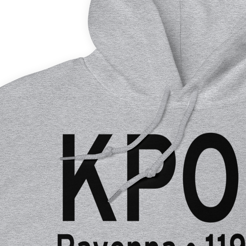 Portage County Airport (KPOV) ICAO Hoodie Sweatshirt 