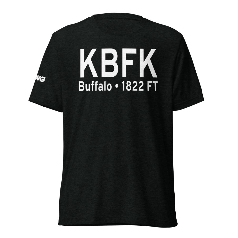Buffalo Municipal Airport (KBFK) ICAO Tri-blend T-Shirt 