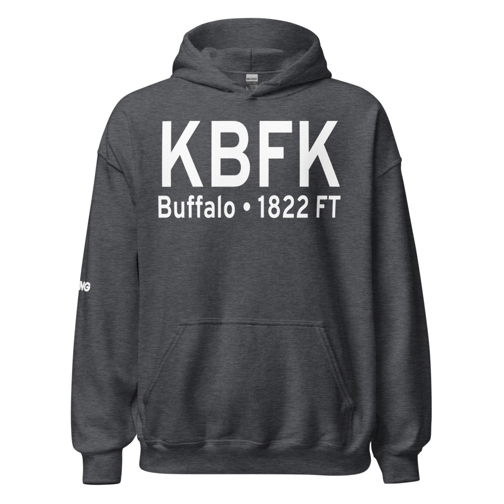 Buffalo Municipal Airport (KBFK) ICAO Hoodie Sweatshirt 