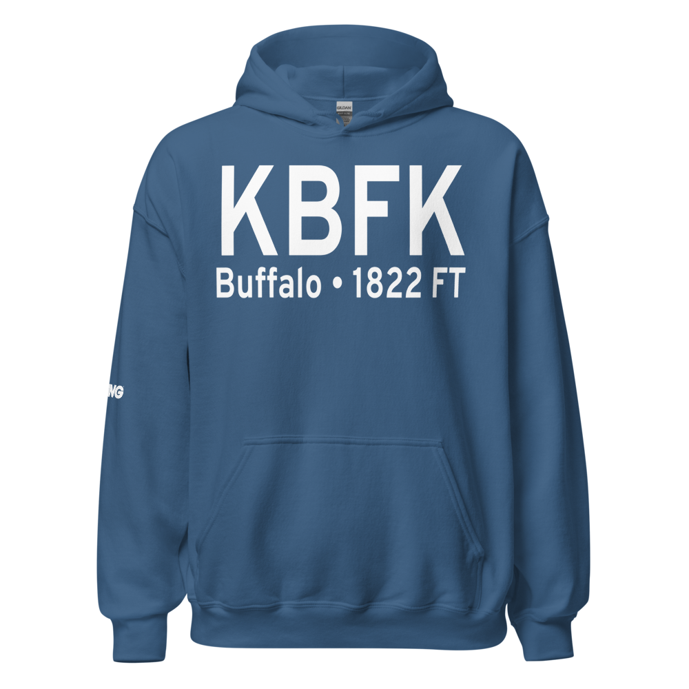 Buffalo Municipal Airport (KBFK) ICAO Hoodie Sweatshirt 