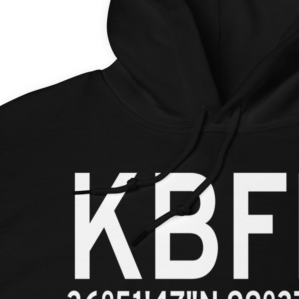 Buffalo Municipal Airport (KBFK) ICAO Hoodie Sweatshirt 