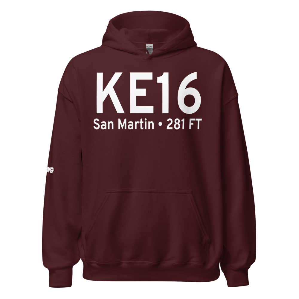 San Martin Airport (KE16) ICAO Hoodie Sweatshirt 