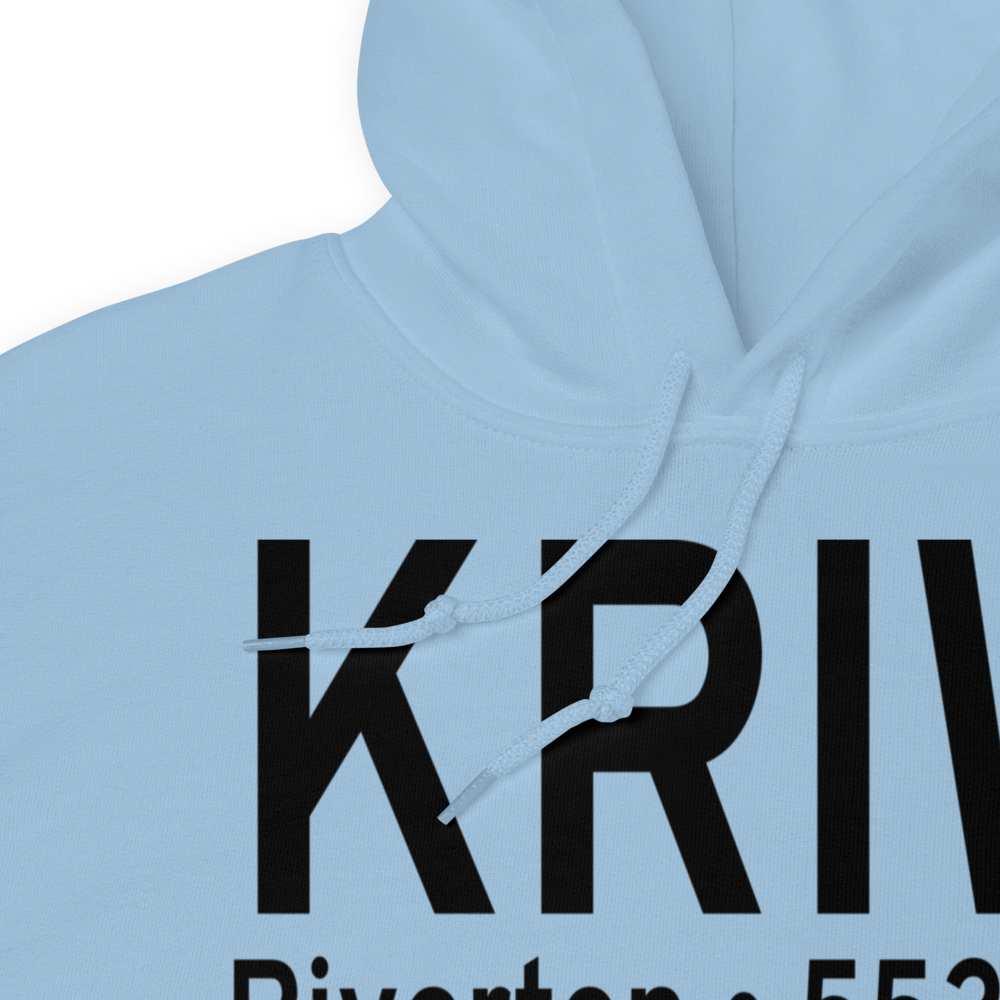 Riverton Regional Airport (KRIW) ICAO Hoodie Sweatshirt 