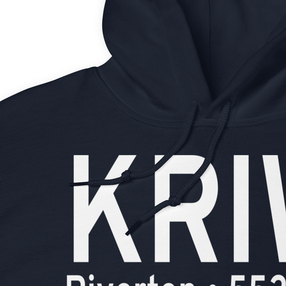 Riverton Regional Airport (KRIW) ICAO Hoodie Sweatshirt 