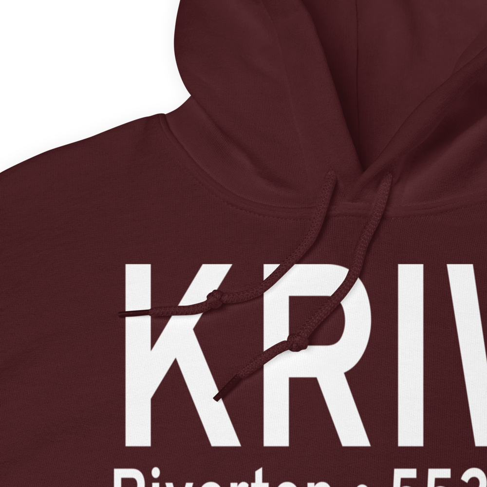 Riverton Regional Airport (KRIW) ICAO Hoodie Sweatshirt 