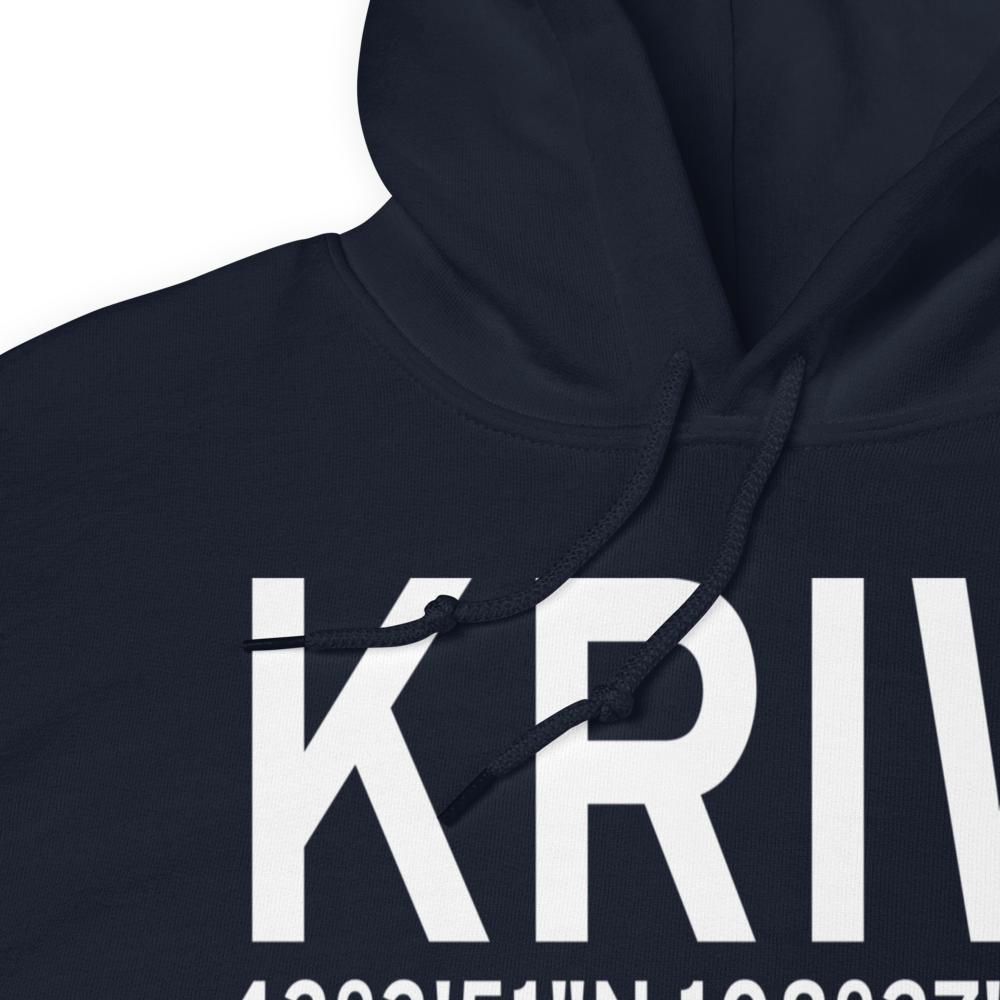 Riverton Regional Airport (KRIW) ICAO Hoodie Sweatshirt 