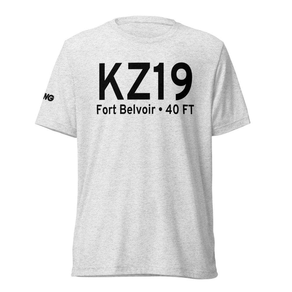 Davison Army Airfield Heliport (KZ19) ICAO Tri-blend T-Shirt 