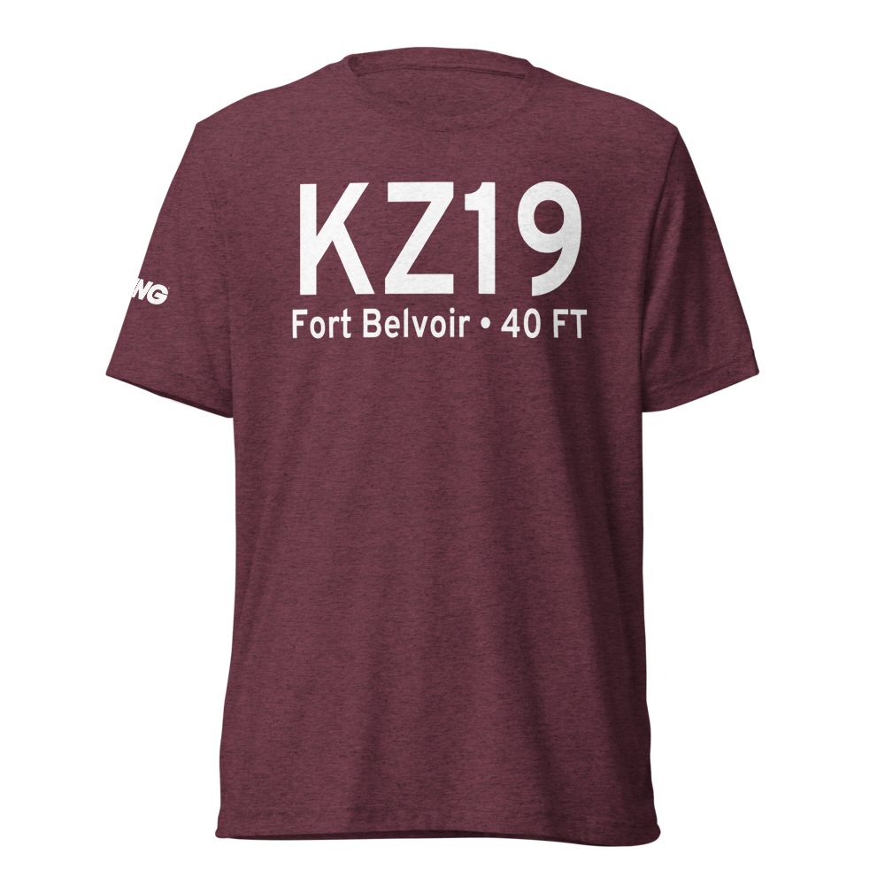 Davison Army Airfield Heliport (KZ19) ICAO Tri-blend T-Shirt 