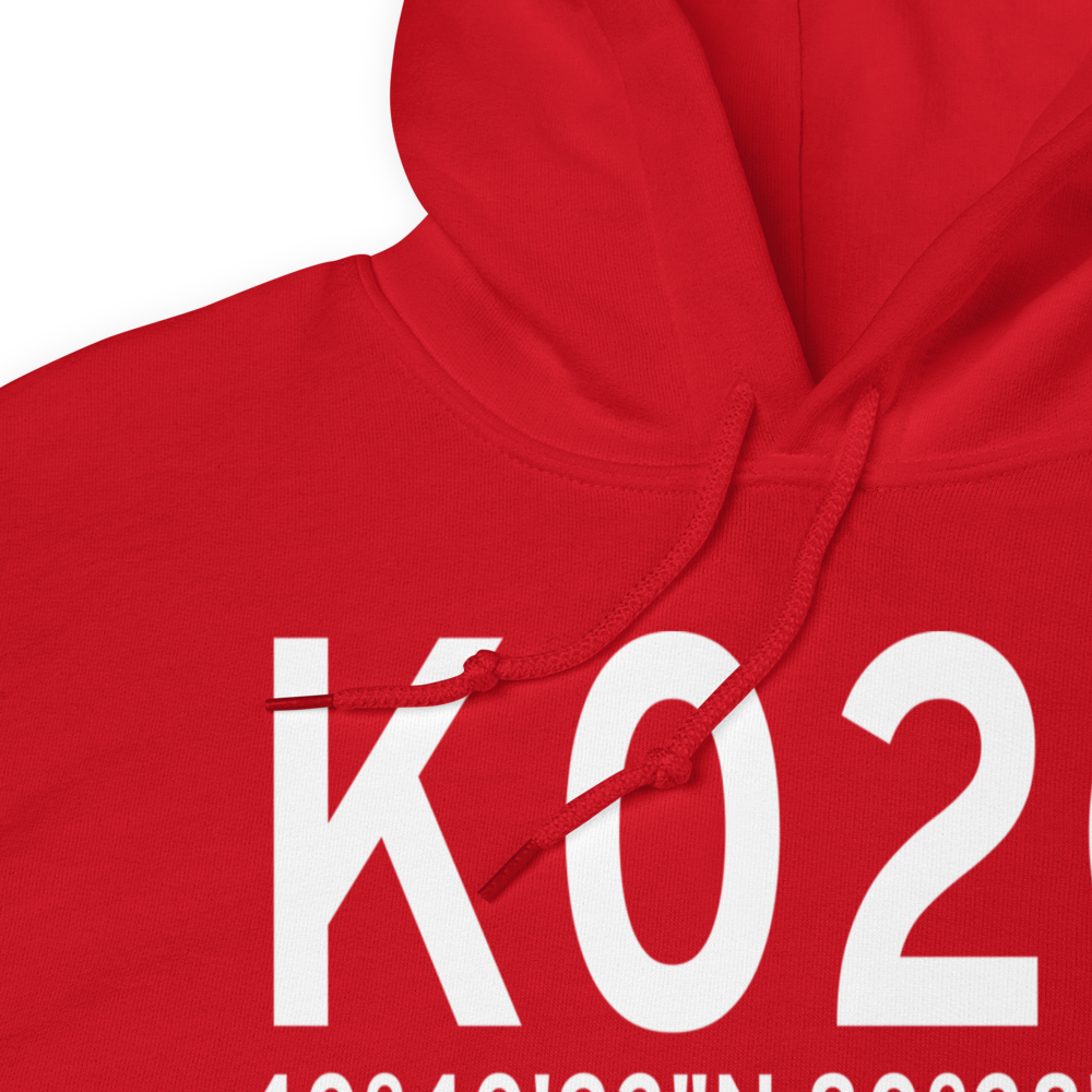 Columbiana County Airport (K02G) ICAO Hoodie Sweatshirt 
