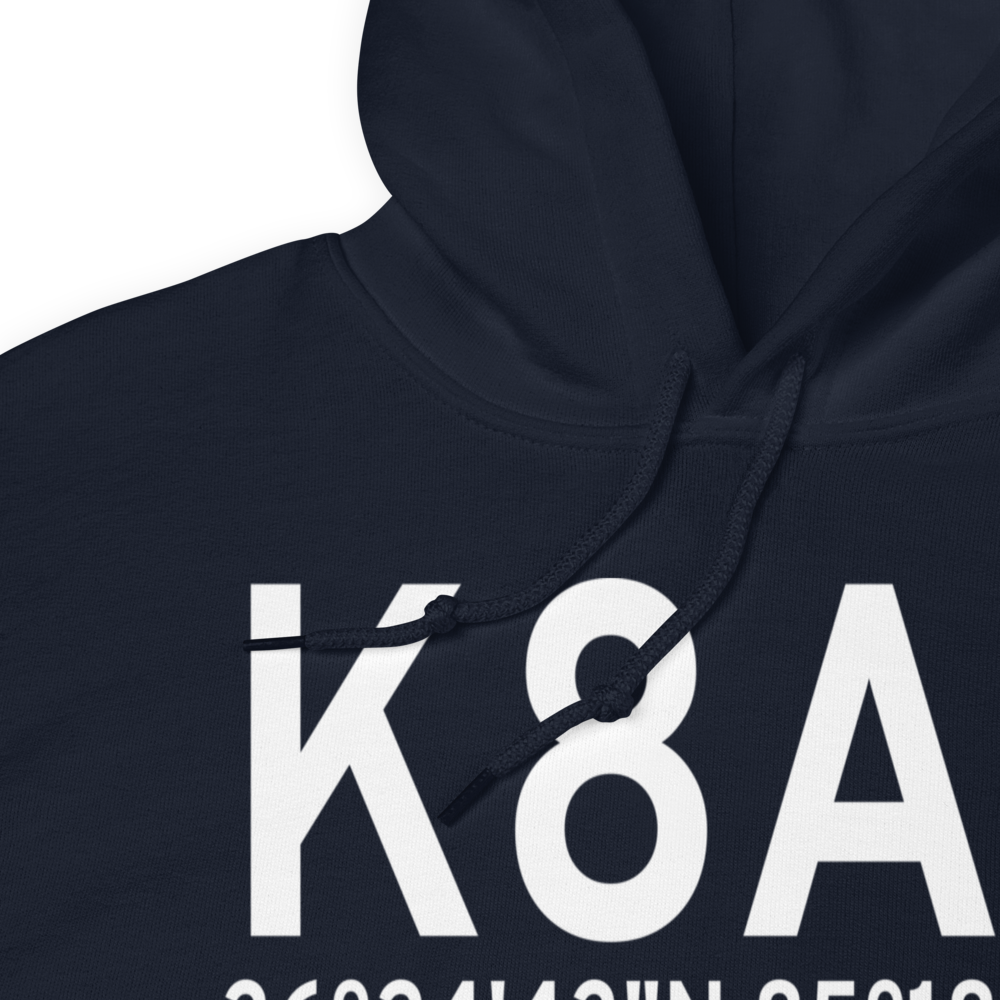 Livingston Municipal Airport (K8A3) ICAO Hoodie Sweatshirt 
