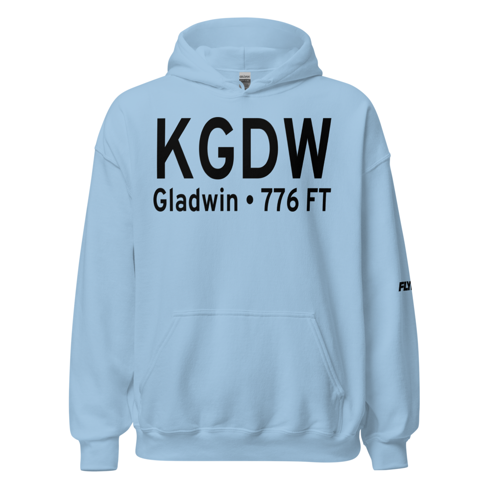 Gladwin Zettel Memorial Airport (KGDW) ICAO Hoodie Sweatshirt 