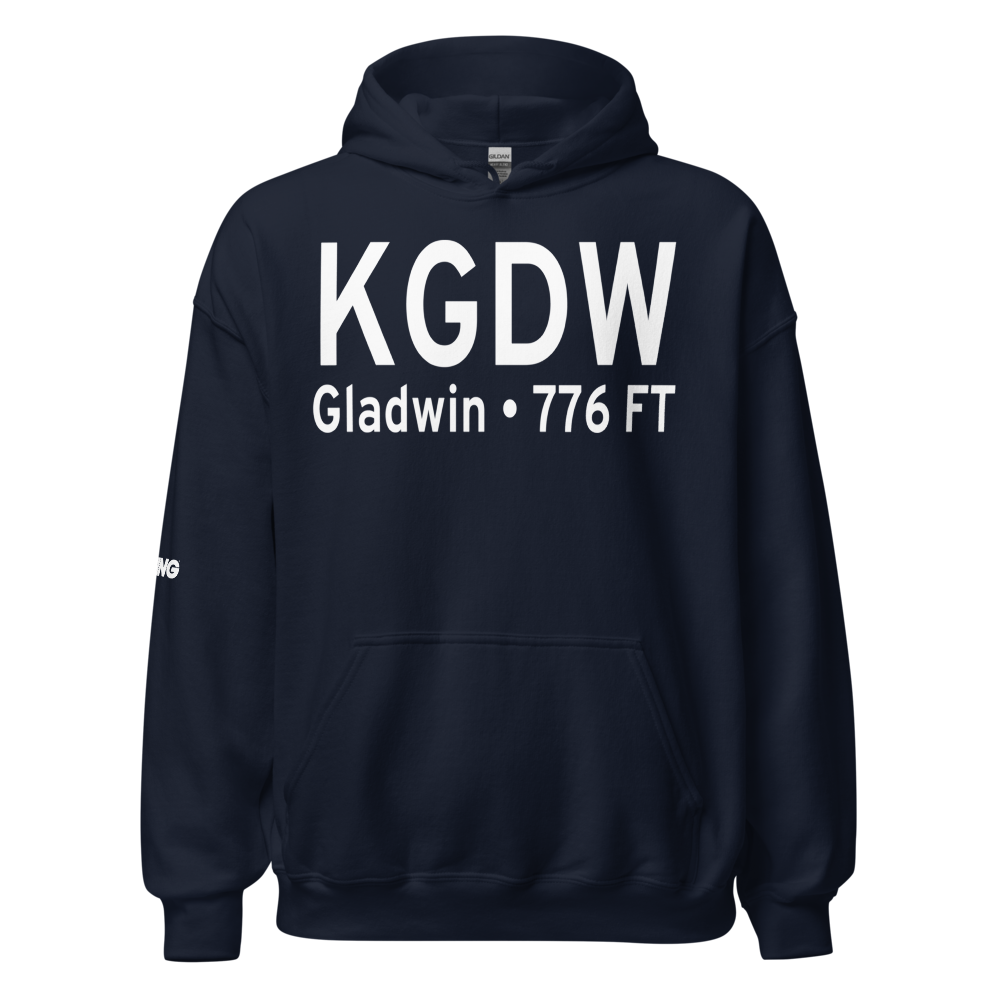 Gladwin Zettel Memorial Airport (KGDW) ICAO Hoodie Sweatshirt 