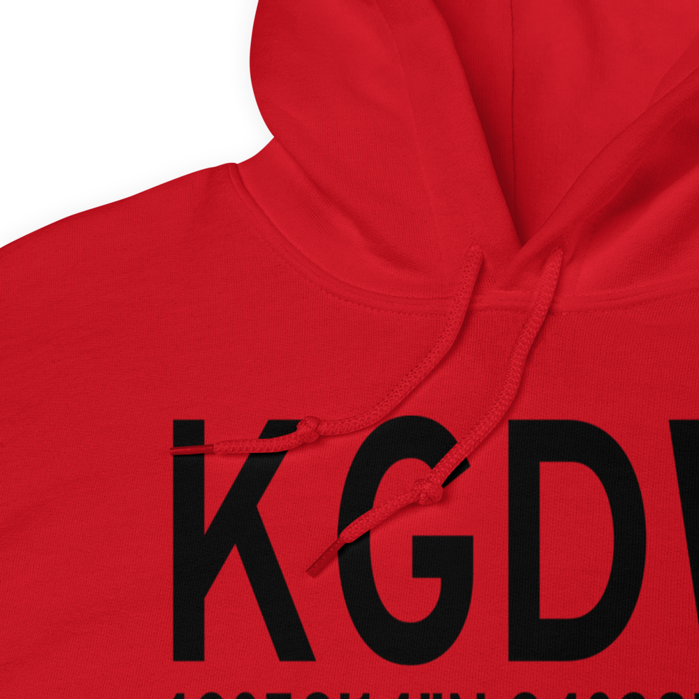 Gladwin Zettel Memorial Airport (KGDW) ICAO Hoodie Sweatshirt 