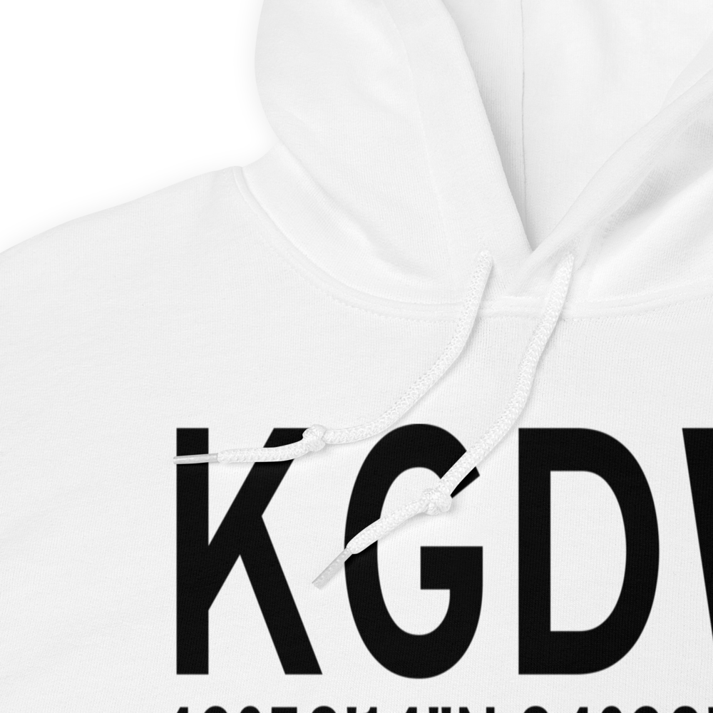 Gladwin Zettel Memorial Airport (KGDW) ICAO Hoodie Sweatshirt 