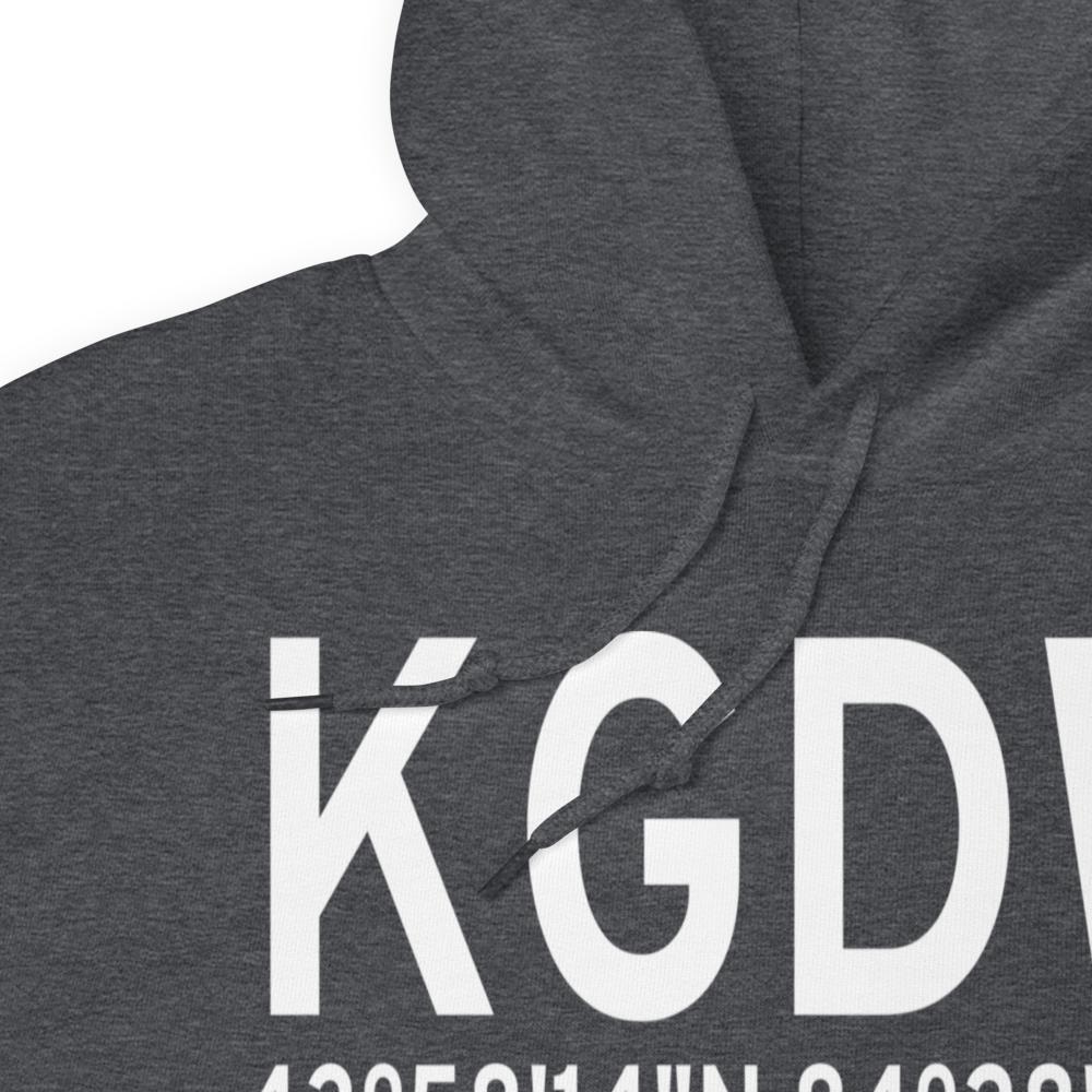 Gladwin Zettel Memorial Airport (KGDW) ICAO Hoodie Sweatshirt 