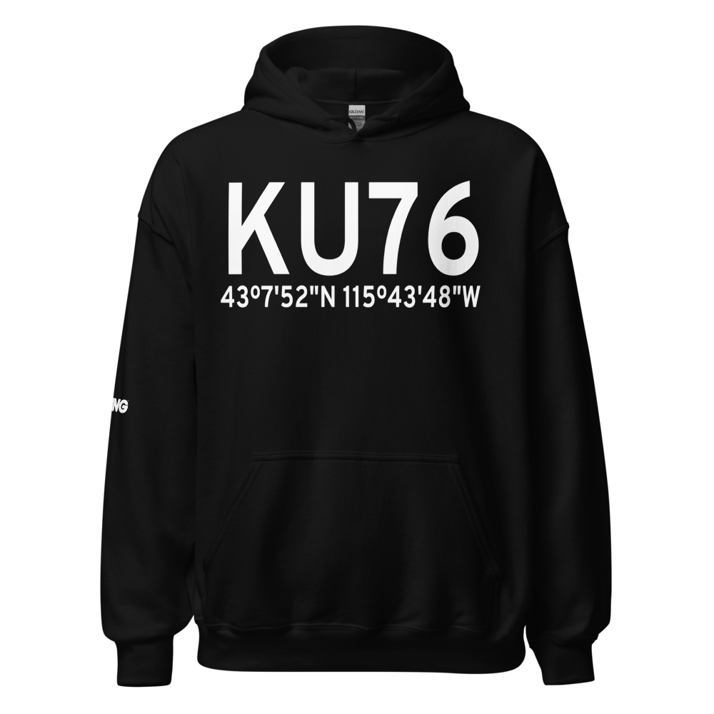 Mountain Home Municipal Airport (KU76) ICAO Hoodie Sweatshirt 
