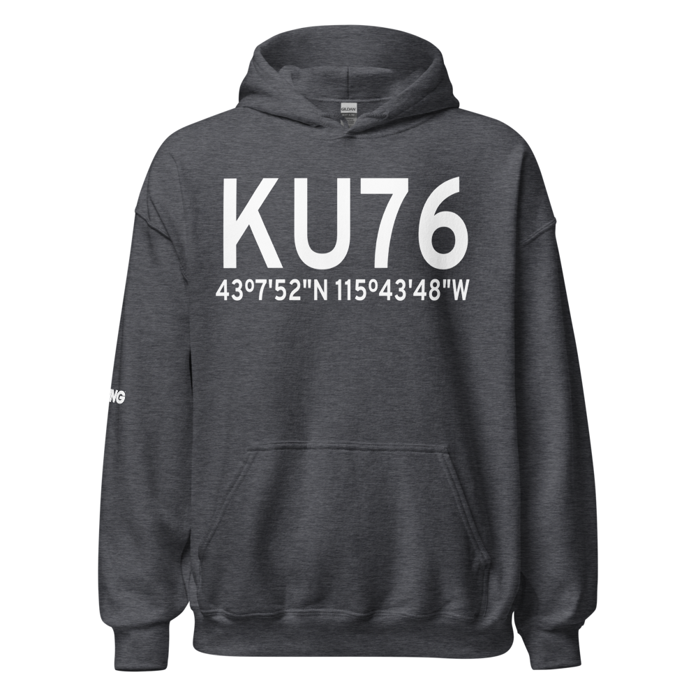 Mountain Home Municipal Airport (KU76) ICAO Hoodie Sweatshirt 
