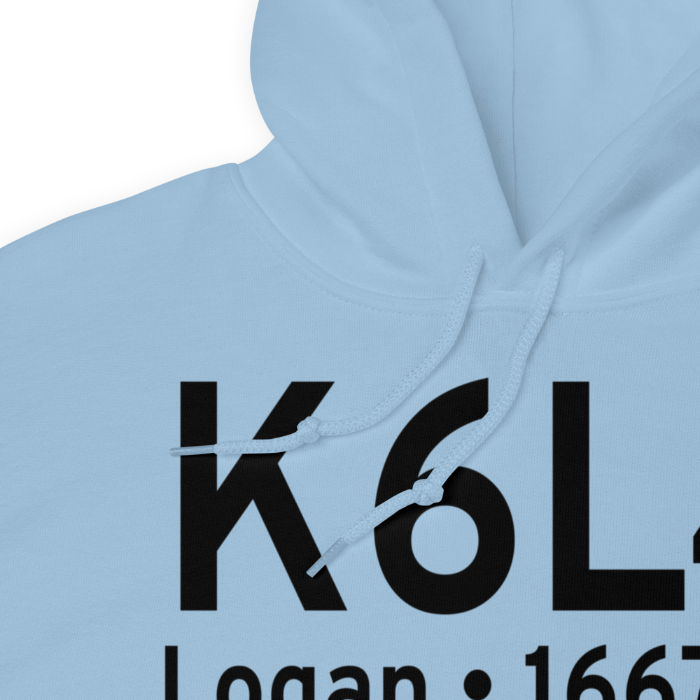 Logan County Airport (K6L4) ICAO Hoodie Sweatshirt 