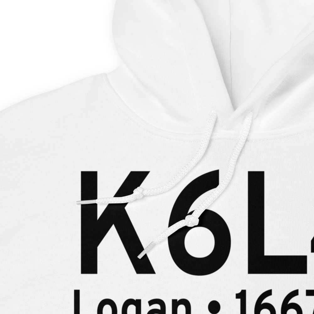 Logan County Airport (K6L4) ICAO Hoodie Sweatshirt 