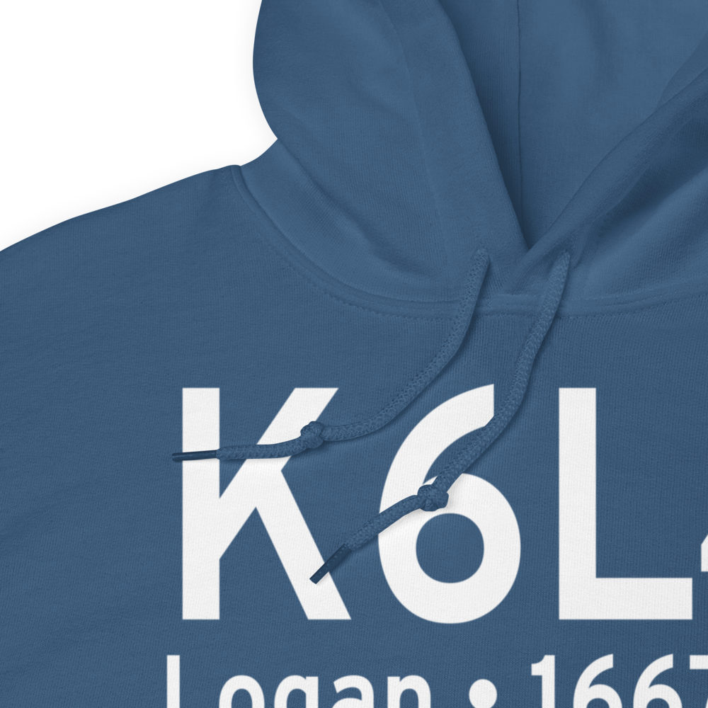 Logan County Airport (K6L4) ICAO Hoodie Sweatshirt 
