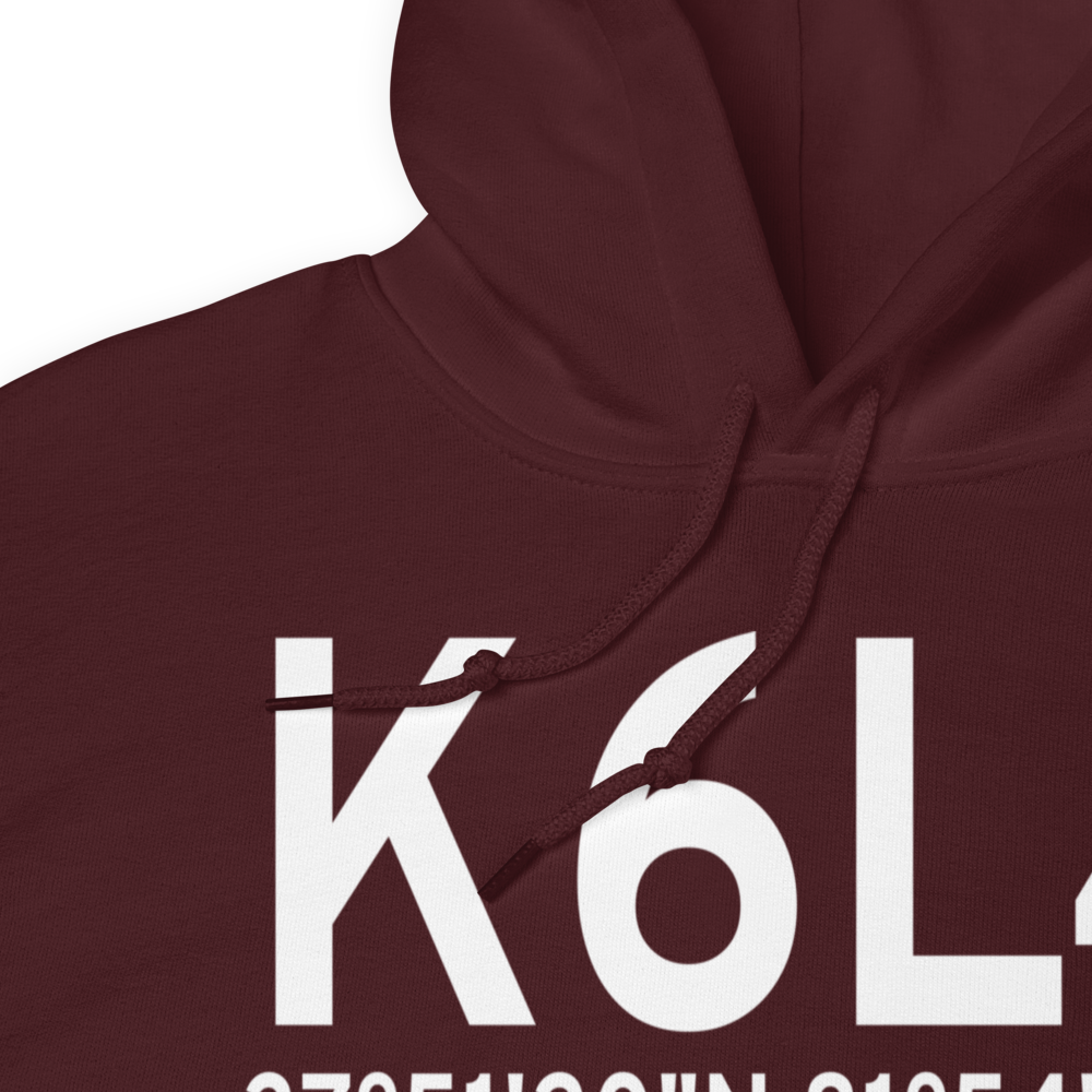 Logan County Airport (K6L4) ICAO Hoodie Sweatshirt 