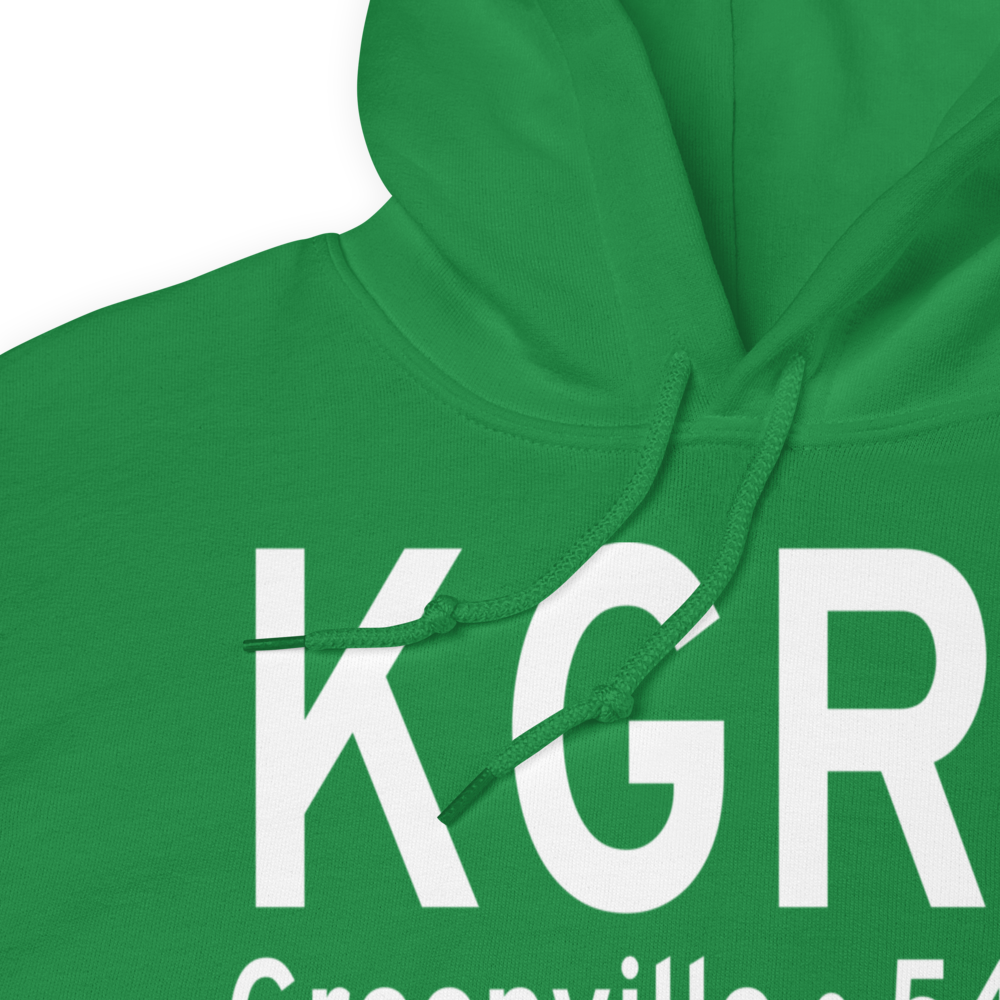 Greenville Airport (KGRE) ICAO Hoodie Sweatshirt 